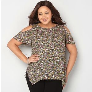 Avenue cold shoulder top